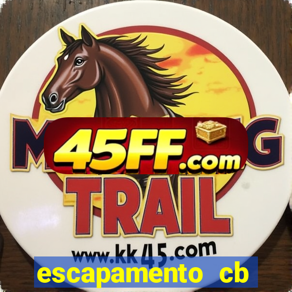 escapamento cb twister 250